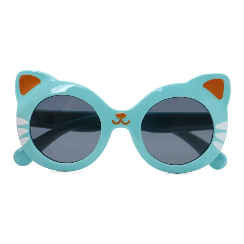Pair Ponyo Round Sunglasses Kids' Blue-3