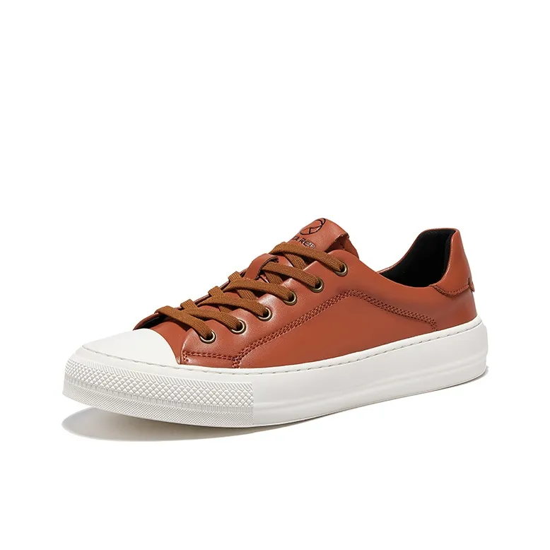 OSITA RED Versatile Ro Shoes Low Top Skateboard Shoes Men's Light Brown-1