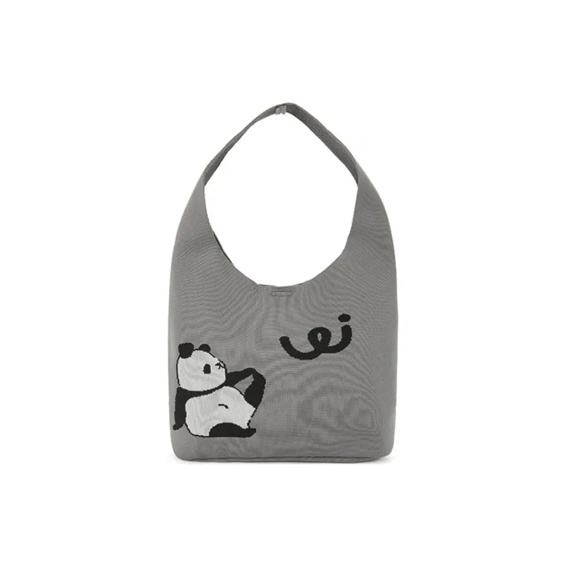 Hotwind Fabric Hobo Bag Shoulder Bag Handbag Shoulder Bag Medium Size Women's Dark Gray-0