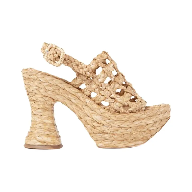 Paloma Barceló Bruna One Strap Sandals 11.5cm Women's Beige-1