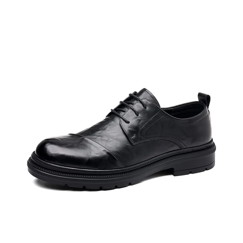Bull charm Men's Casual Shoes Men Low Top Black/Brown-0