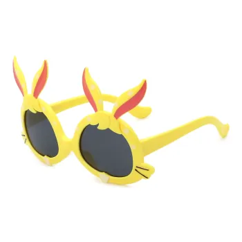 Pair Ponyo Irregular Shape Sunglasses Kids' Yellow