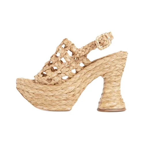 Paloma Barceló Bruna One Strap Sandals 11.5cm Women's Beige