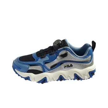 FILA KIDS Slip Resistant Shock Absorbers With Abrasion Resistant Properties Low Top Kids' Outdoor Shoes Blue Teenagers