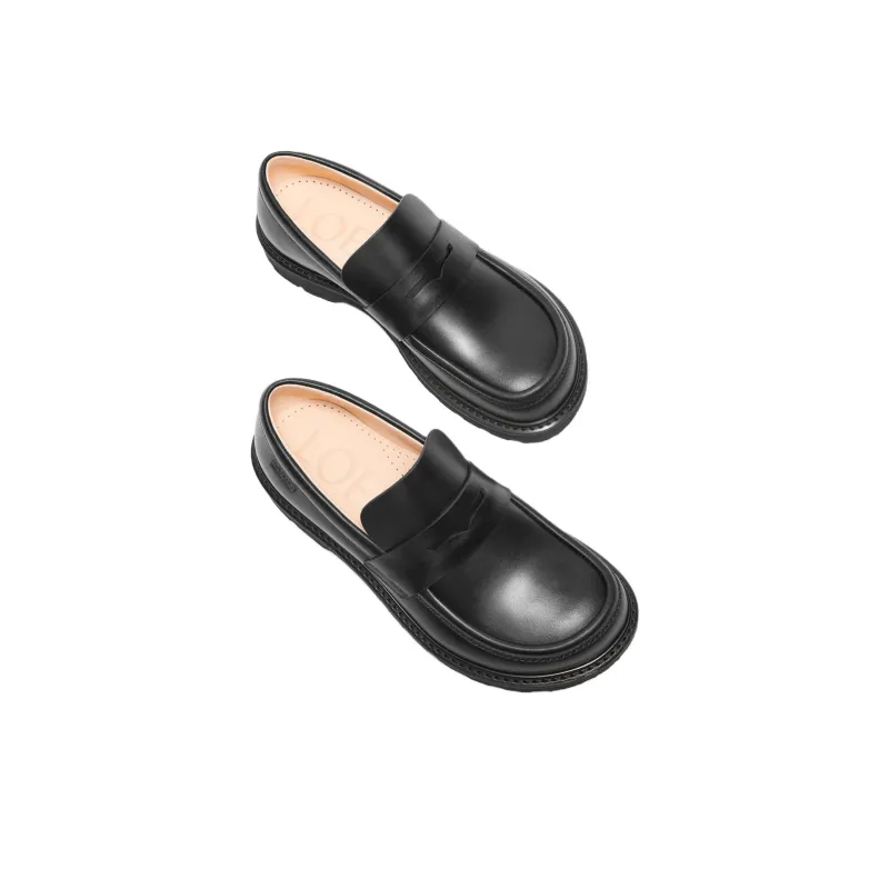 LOEWE Loafers 3cm Women's Black-3