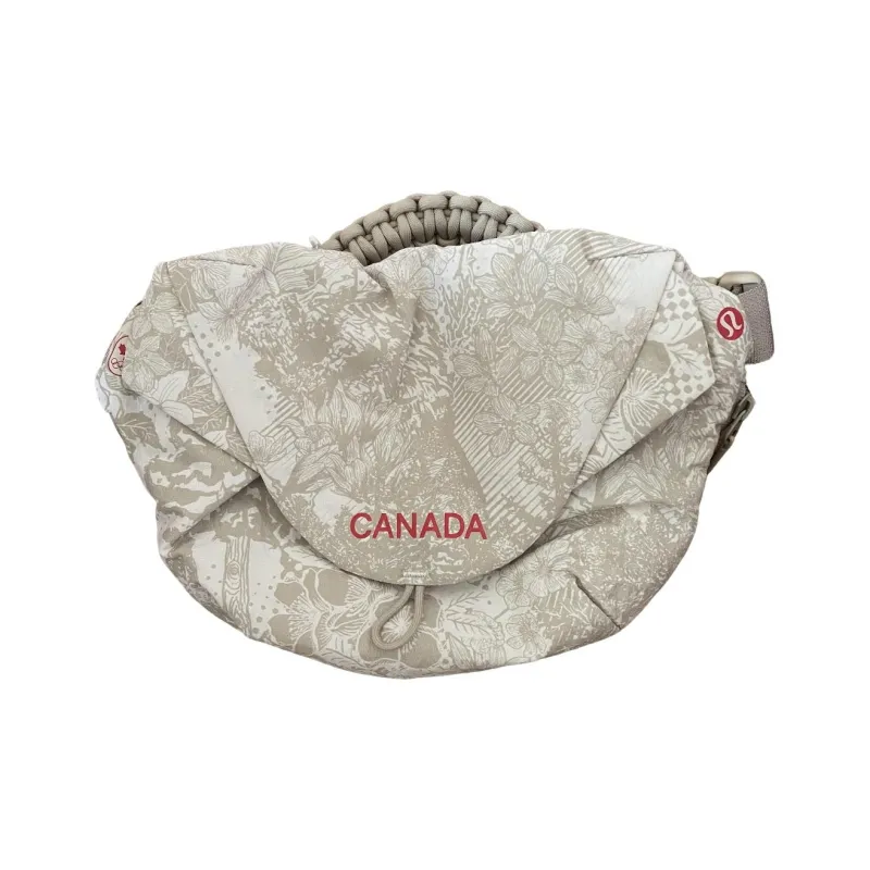Lululemon Nylon Croissant Bag, Shoulder Bag, Crossbody Bag Unisex Tan-0