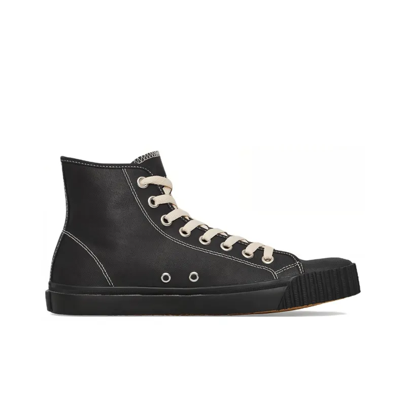 Maison Margiela Tabi High Top Skateboard Shoes Men's Black-1