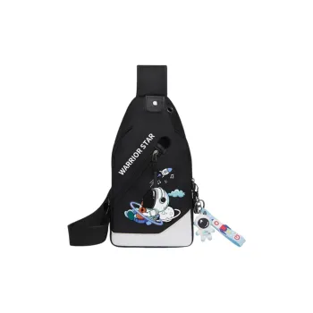 Warrior Oxford Crossbody Bags Shoulder Bags Sling Bags Small Size Unisex Black