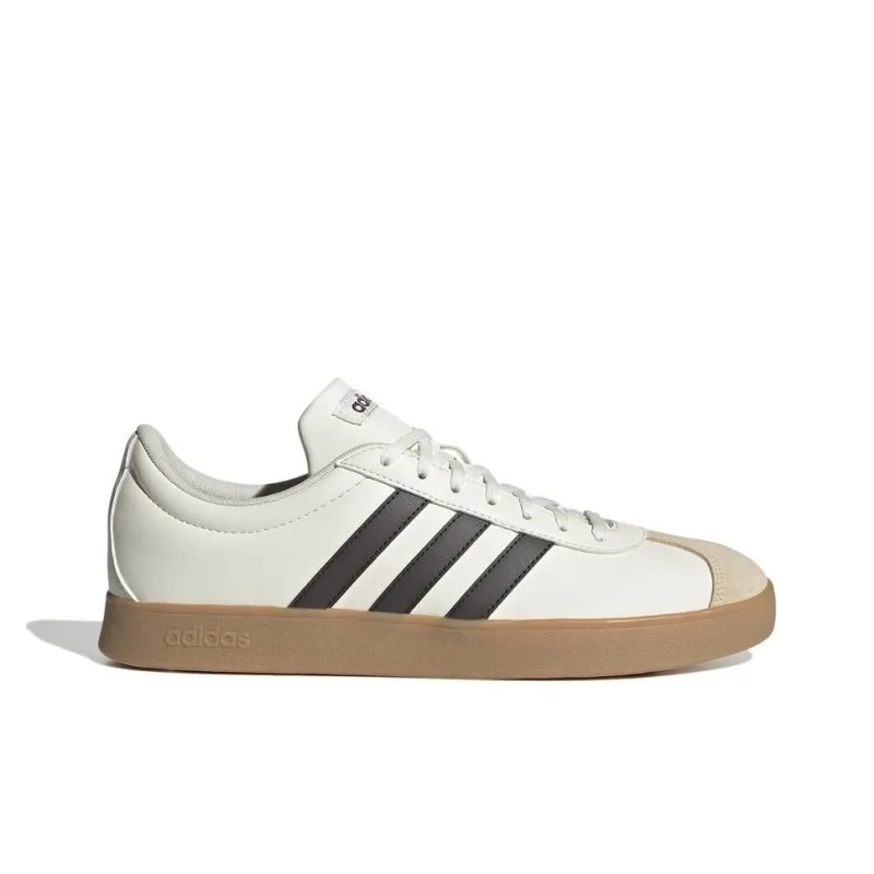 Adidas Court Anti Slip Wear Resistant Low Top Skateboard Shoes Unisex Gray White-1