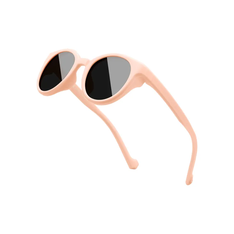 PULAIS TR/Memory Plastic Round Sunglasses Women's-5