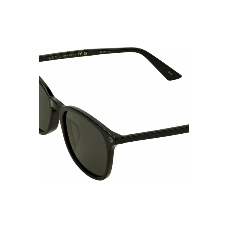 GUCCI Bee Series Black Frame Acetate Round Sunglasses-3