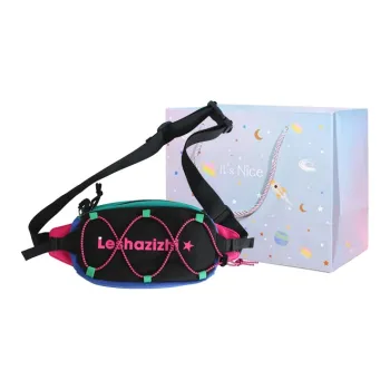 GOX Nylon Crossbody Backpack, Shoulder Bag, Sling Bag Regular Unisex Multicolor/Black