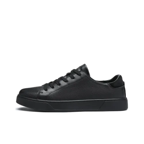 Mulinsen Skateboard Shoes Men Low-Top Black