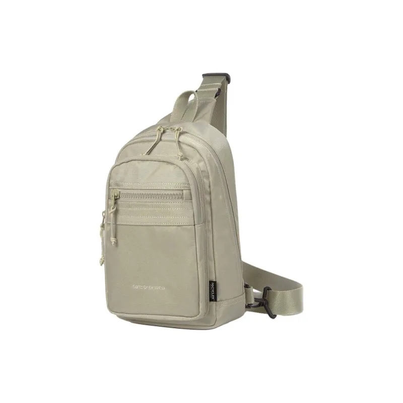 SAMSONITE Polyester Sling Bag, Crossbody Bag Unisex Light Umber-1