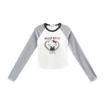 GUKOO x Hello Kitty Sanrio Series Pajama Tops Women's Tallow White