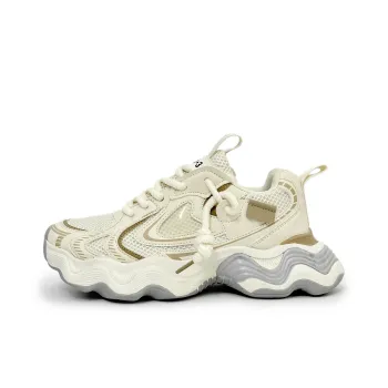 SLNU 3 Height Increasing Coverage Low Top Chunky Sneakers Men's Beige