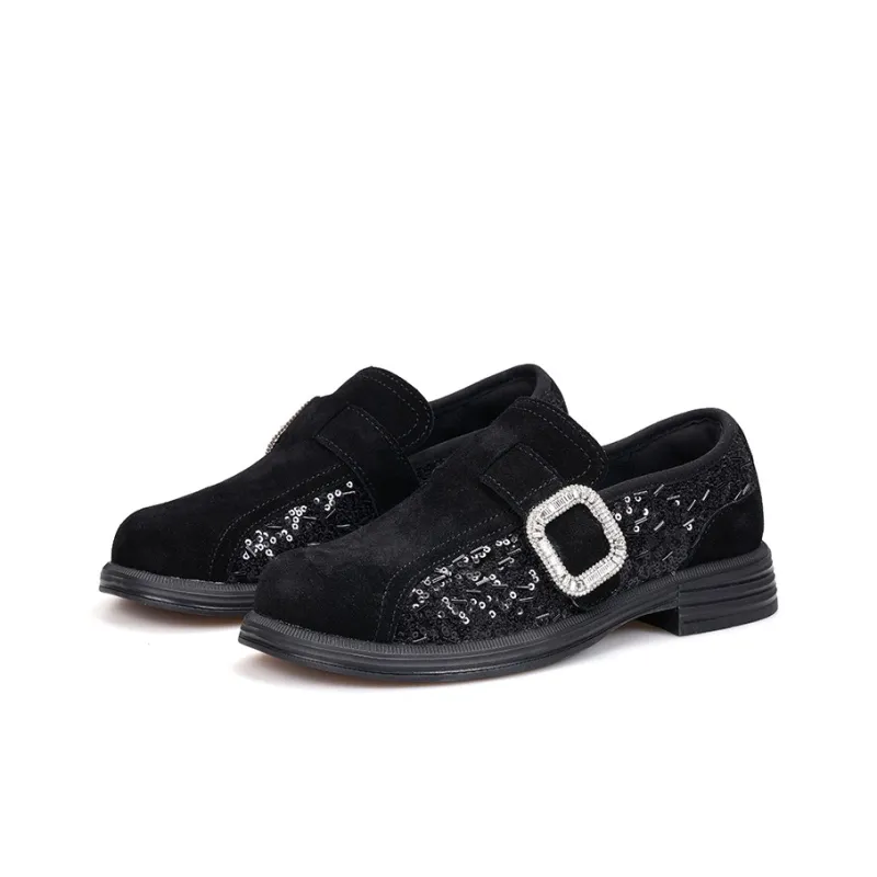 Joy&Mario Loafers Women's Black/Gray/Gold-2