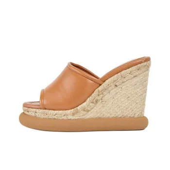Paloma Barceló Slide Slippers 11cm Women's Camel