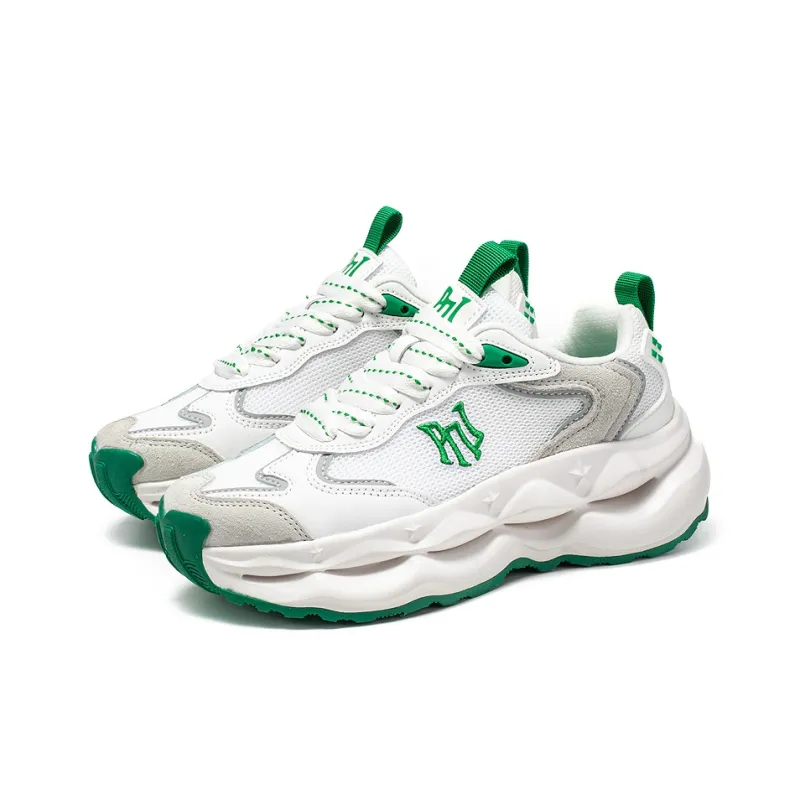 Pnj Anti Slip Wear Resistant Breathable Lightweight Height Increasing Low Top Chunky Sneakers Unisex Apple Green-2