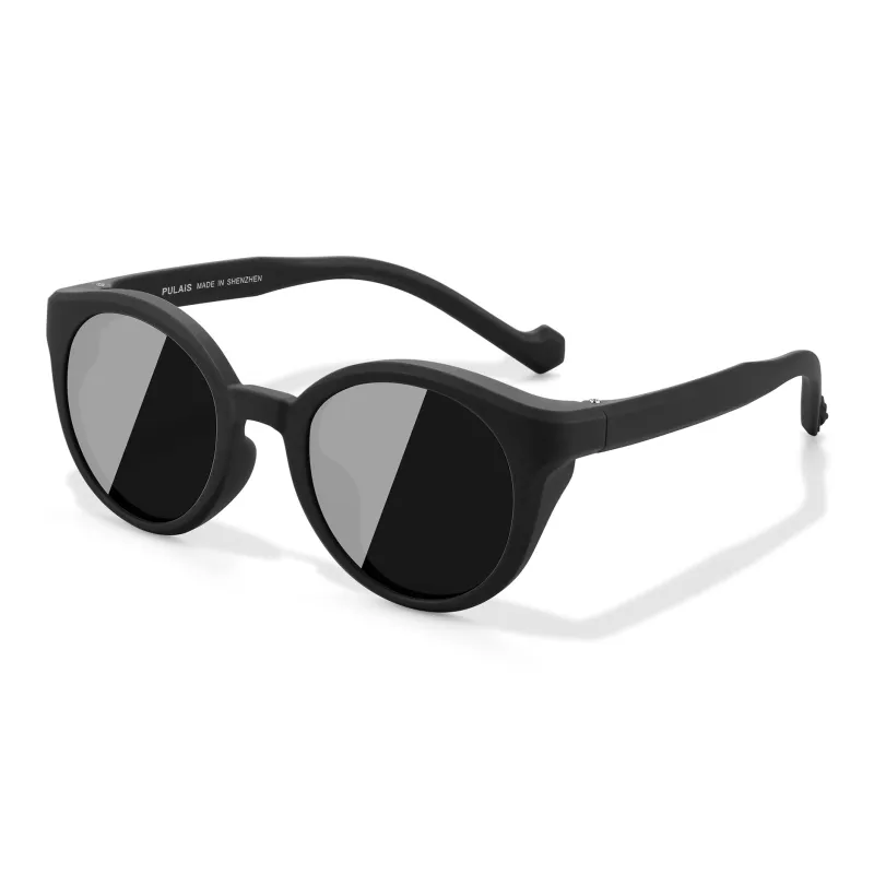PULAIS TR/Memory Plastic Round Sunglasses Women's-22