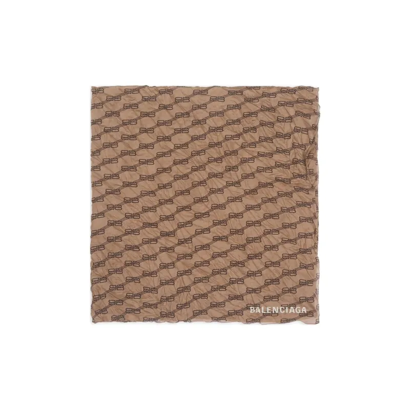 Balenciaga Silk Scarves Women's True Brown-2