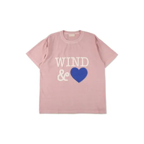 WIND AND SEA T-Shirts Unisex Pink