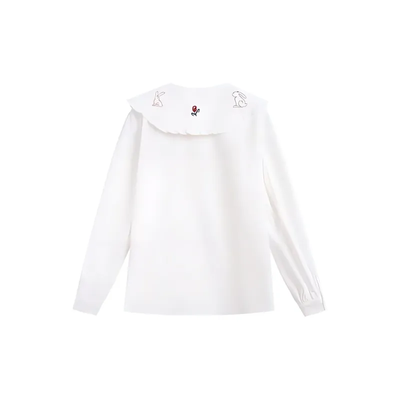 ZIHAN Shirts Women's White-1