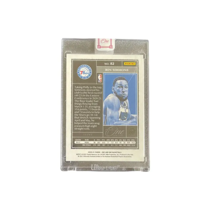 PANINI 2020 21 ONE 76 Persons Ben Simmons Blue Fold Blue Parallel Sealed Rookie Card Condition Passed Sports Cards 1 Pc-1