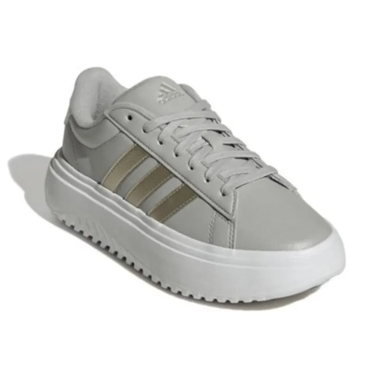 Adidas GRAND COURT Slip Resistant Low Top Casual Shoes Women's Gray-1