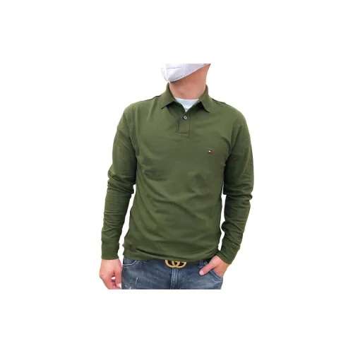 Tommy Hilfiger Polo Shirts Men Army Green