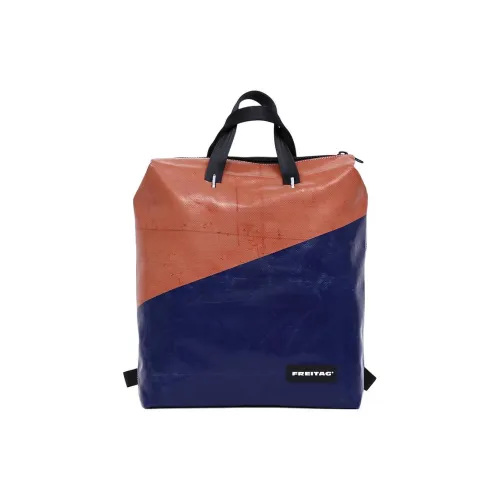 FREITAG Backpacks Orange Plaid Blue