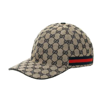 GUCCI Original GG Canvas Baseball Hat With Web