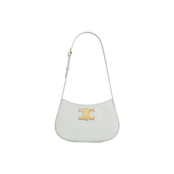 CELINE Cow Leather Handbag, Shoulder Bag Women's Jadeite Green