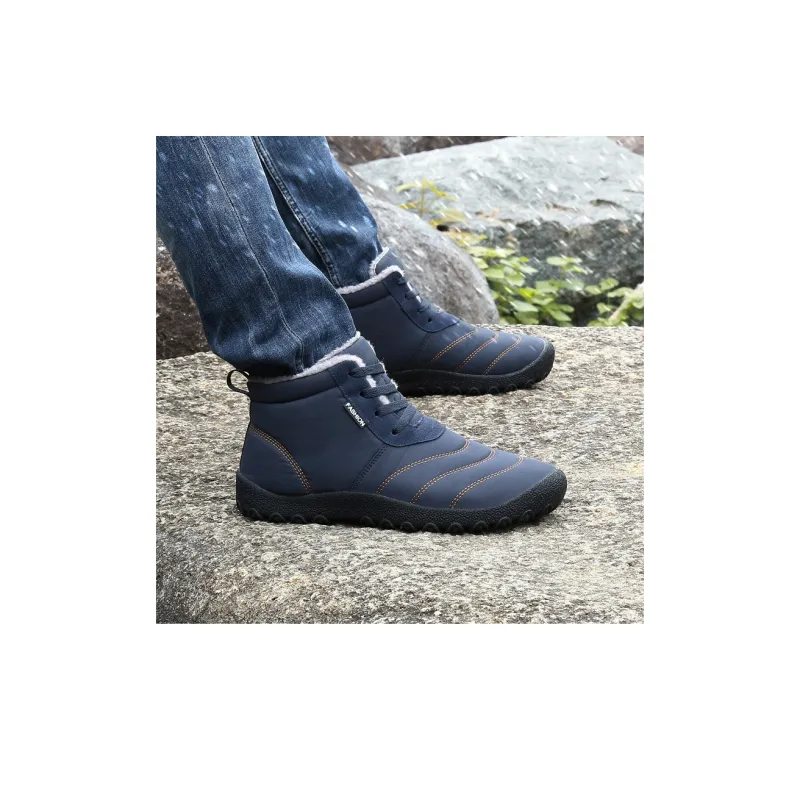 Leyang Mid Top Outdoor Shoes Unisex Dark Blue-6