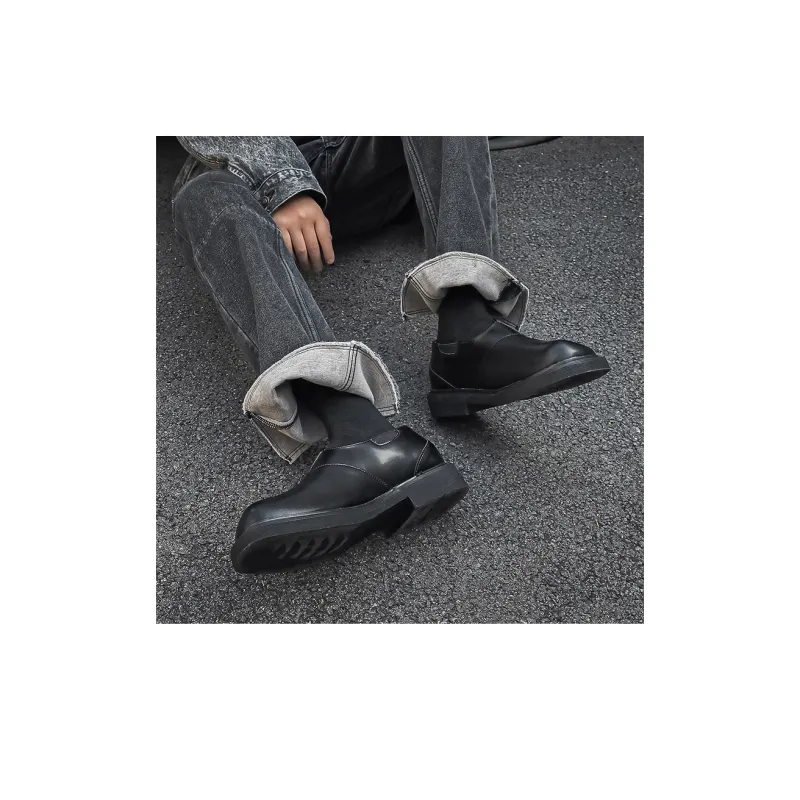 MODENGPAN Casual Shoes Men's Black-3