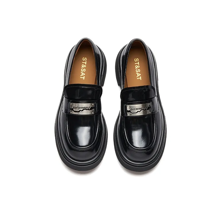 ST&SAT Loafers Women's Black/Bronze Black-3