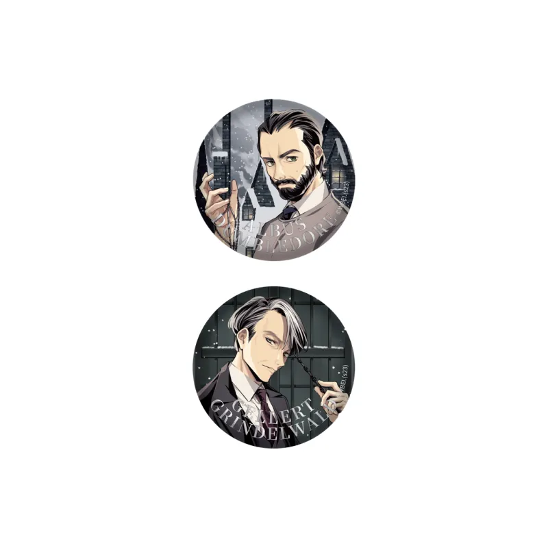 Comefor Fantastic Beasts Collection Figure Print Standee Tinplate Badge Set GGAD Nuet Thesus Badges-5