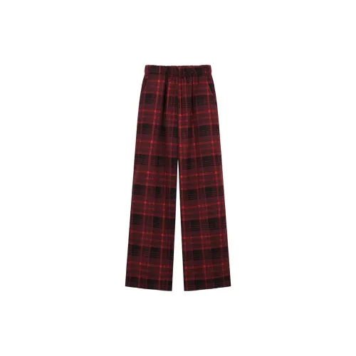 KEAB Casual Pants Women's Red Check