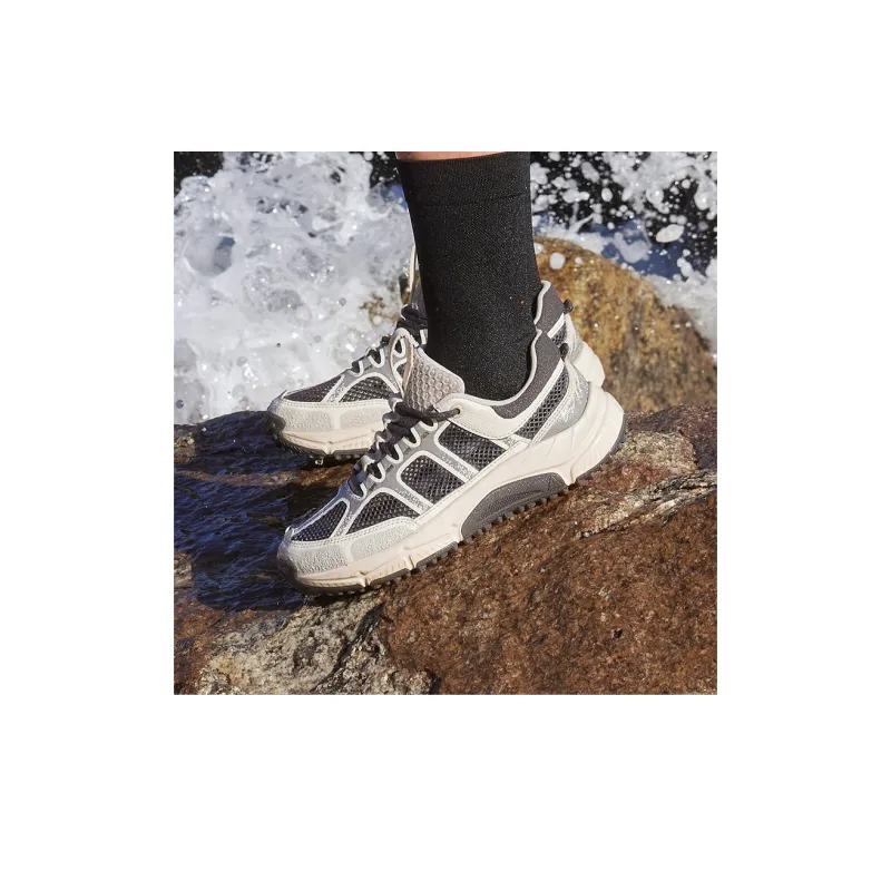 LiNing Yijie LITE Yijie Lite RT Outdoor Cushioning, Wear Resistant Low Top Hiking Shoes Women's Gray-7