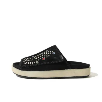 Clarks EVA Abrasion-Resistant Slide Slippers Unisex Black