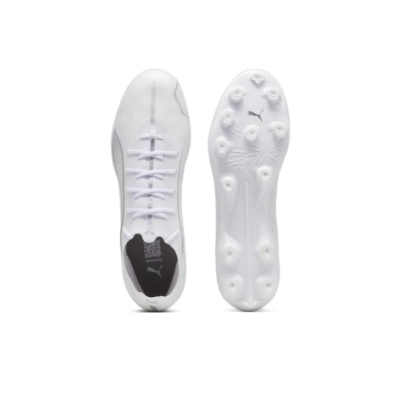 PUMA Ultra 5 AG Short Rubber Studs HG Short Rubber Studs Anti Slip Wear Resistant Soccer Shoes Men's White-3