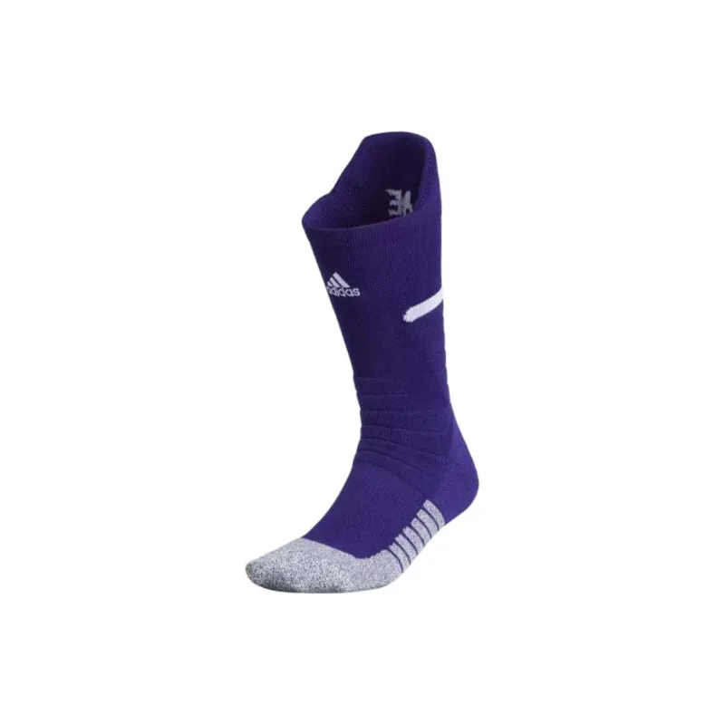Adidas Adizero Football Cushioned Crew Socks Knee-High Socks Men's Purple-1