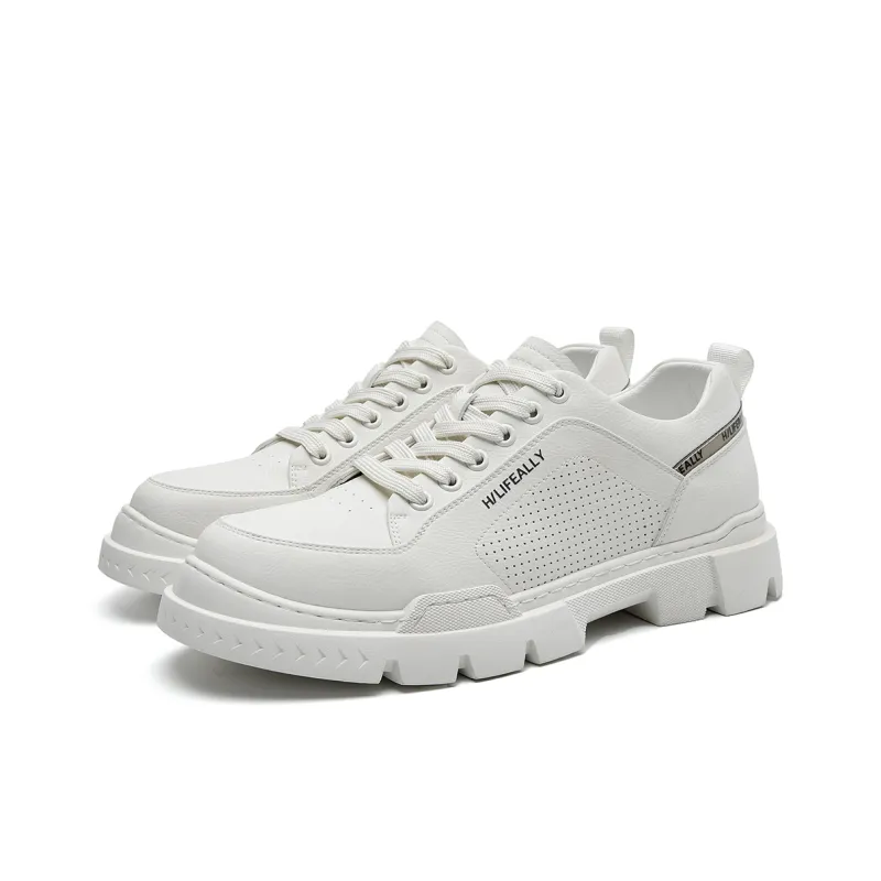 HLA Classic Comfortable Wear-Resistant Casual Low-Top Work Boots Breathable Versatile Men's-1