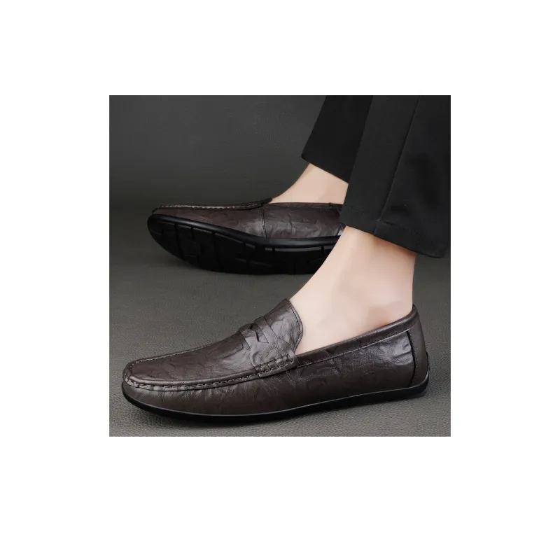 Abango Gommino Loafers Men Black/Brown-3