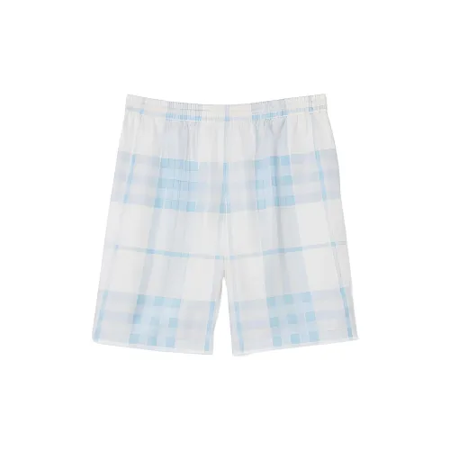 Burberry Silk Twill Check Shorts