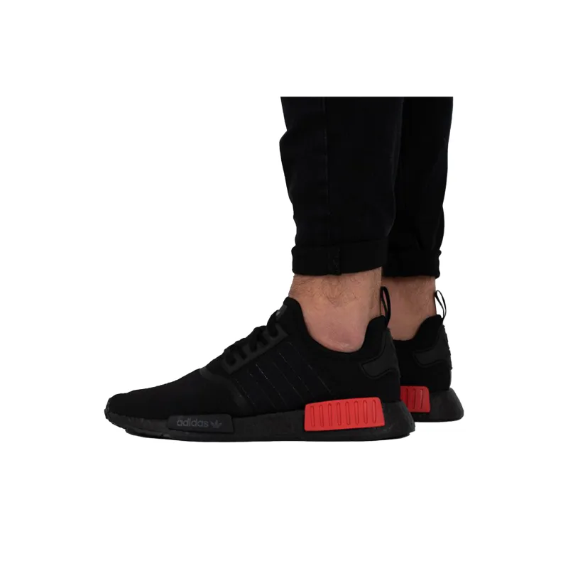 Adidas Originals Nmd R1 Core Black Lush Red-6