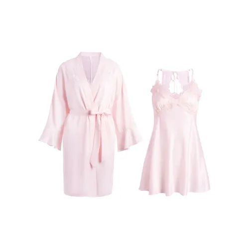 Flow Yarn Pajama Set Women's Pink