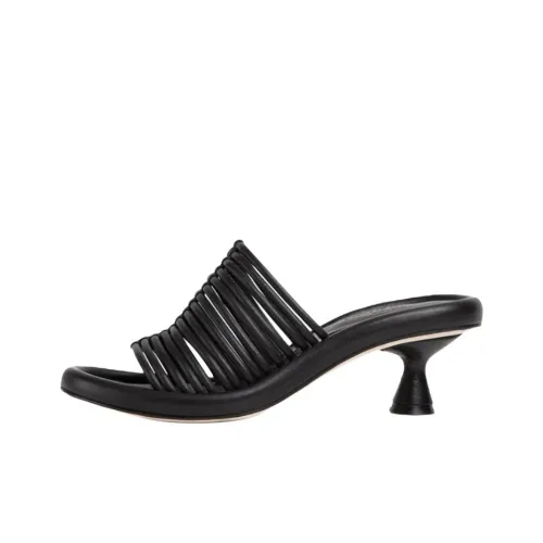 Paloma Barceló Slide Slippers 6cm Women's Black