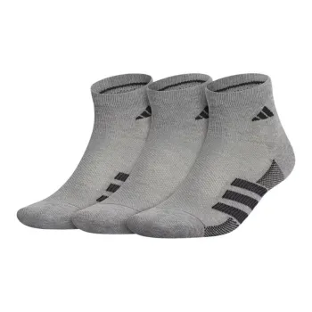 Adidas Superlite Stripe Quarter Socks 3 Pairs Ankle Socks Men's 3 Pack Gray