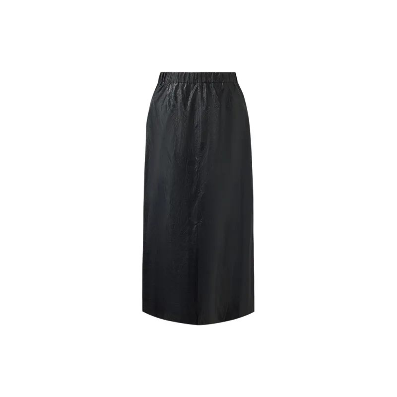 GOELIA Casual Long Skirt Women's Black-1